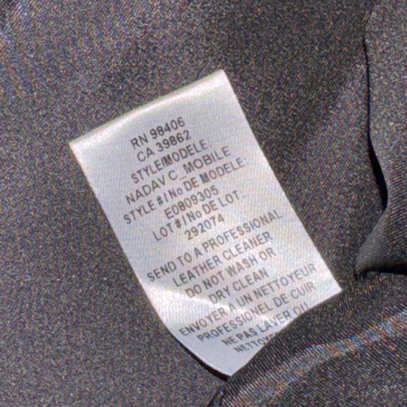 EUC Theory Mixed Mobile Calf Leather A Line Black Skirt Size 10 - Picture 5 of 9